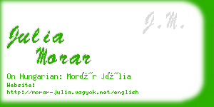 julia morar business card